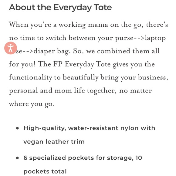 Freshly Picked Everyday Tote Diaper Bag in Navy